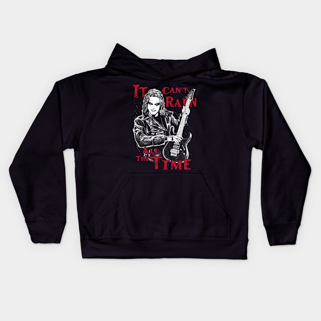 Guitar Crow Kids Hoodie by Andriu